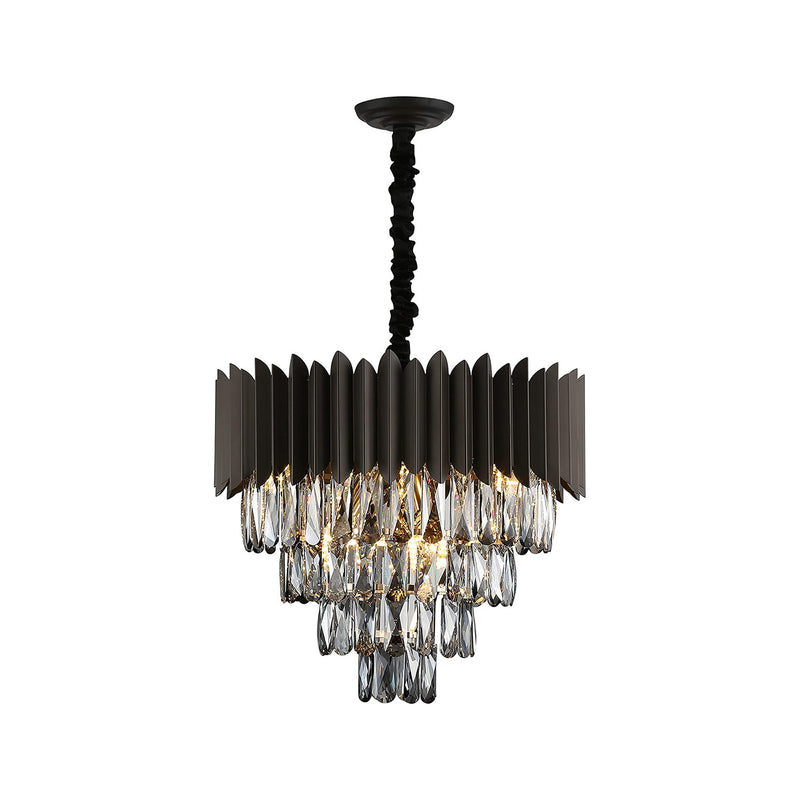 Modern Crystal Chandeliers Contemporary Black Chandelier 20'