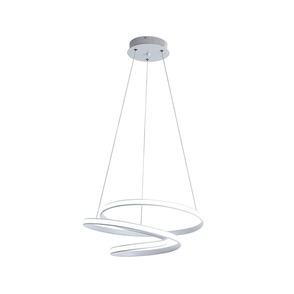 Modern Pendant Lights, LED 3-Layer Chic Irregular Ring Chandelier Handmade Stretch Ceiling Lighting Fixture