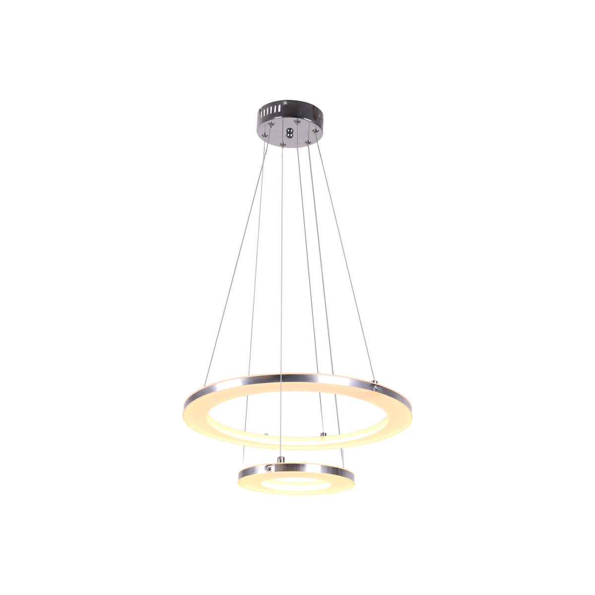 Designer Cylindrical Light In Hanging Ring Ceiling Light - WallMantra