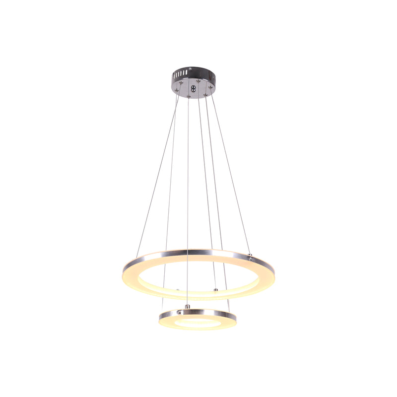 led Gold Ring Glass Crystal Hanging Pendant Ceiling Light - Warm White |  Ashish Electrical India